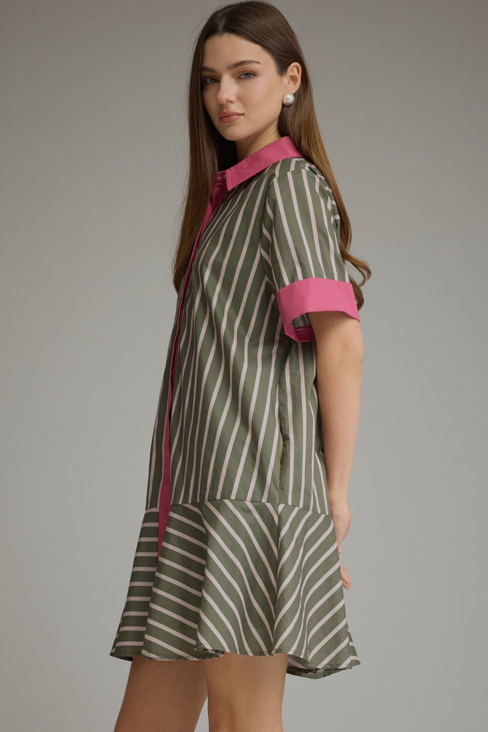 Army Striped Dress