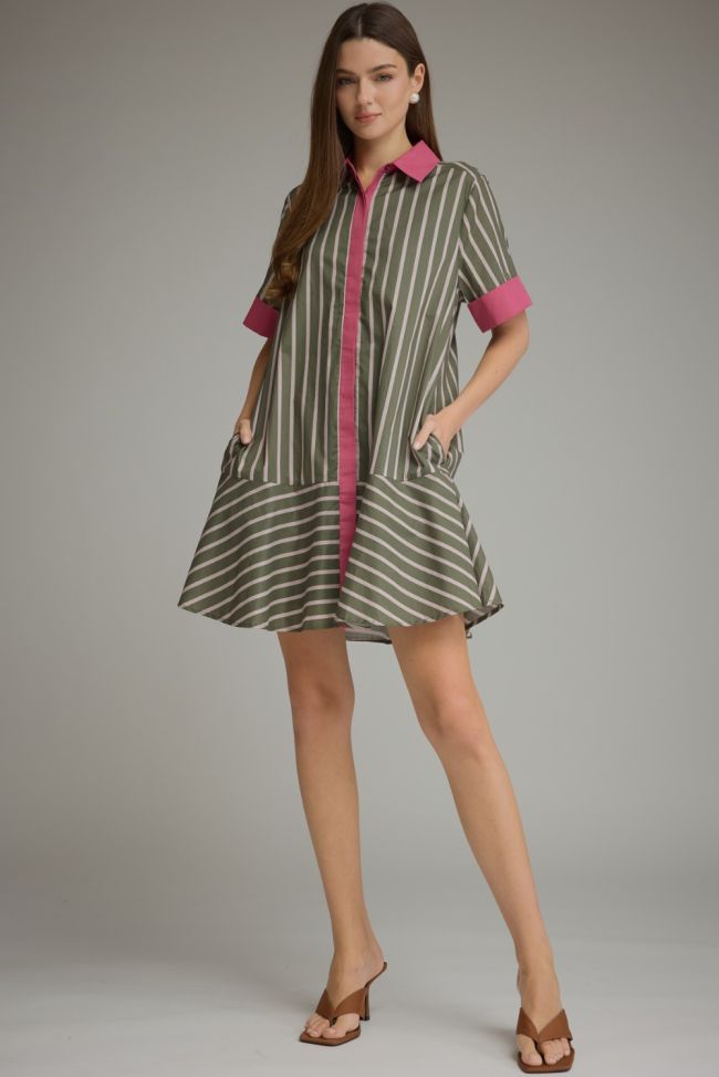Army Striped Dress