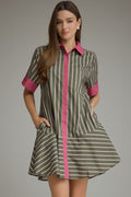 Army Striped Dress