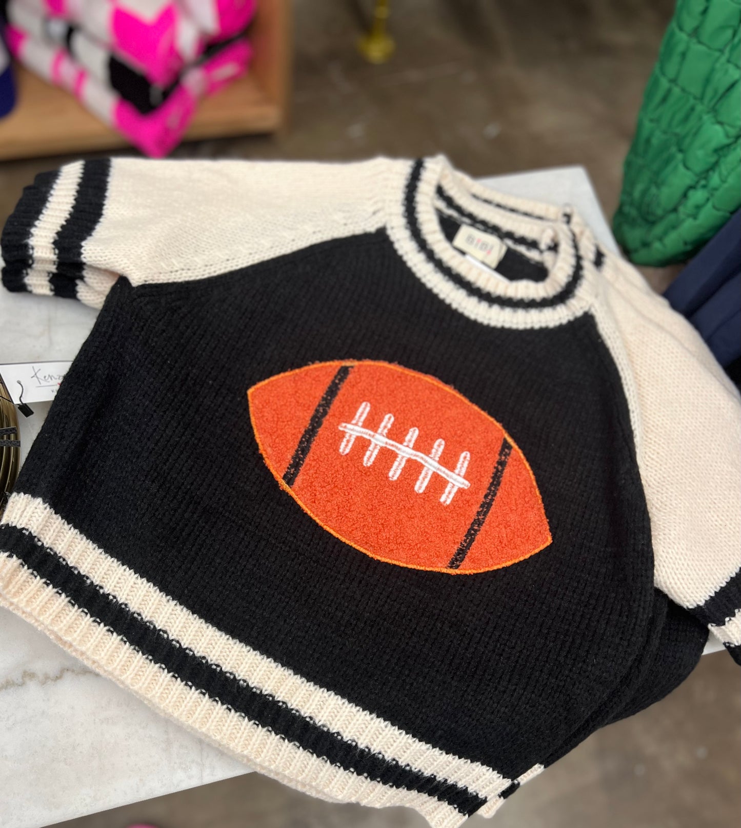 Football Patch Sweater