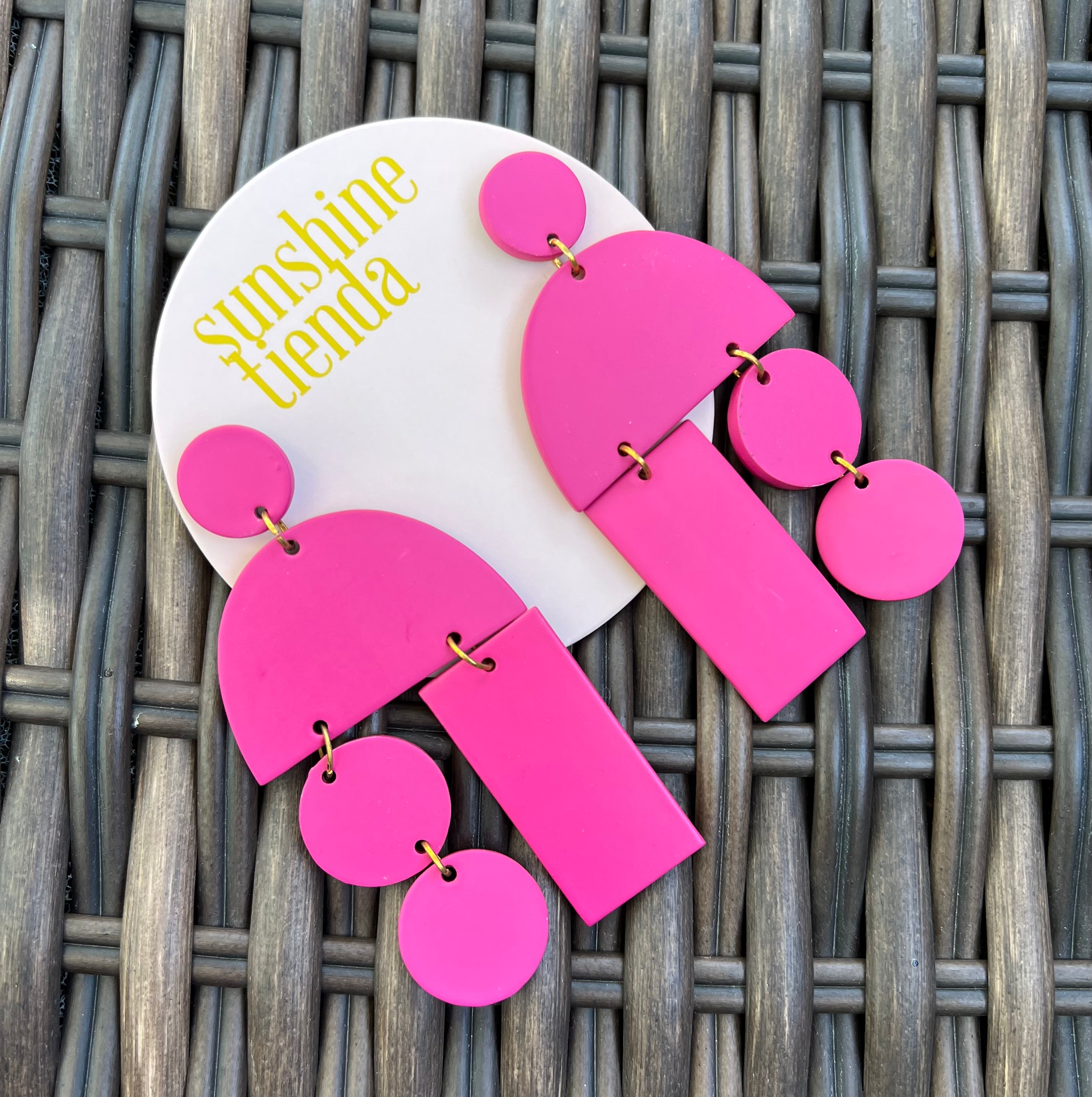 Magenta Mobile Earrings